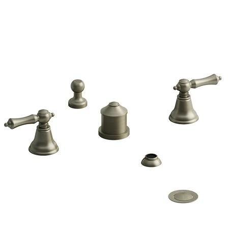 Riobel 4-Piece Bidet Faucet With Integrated Vacuum Breaker GN09LBN